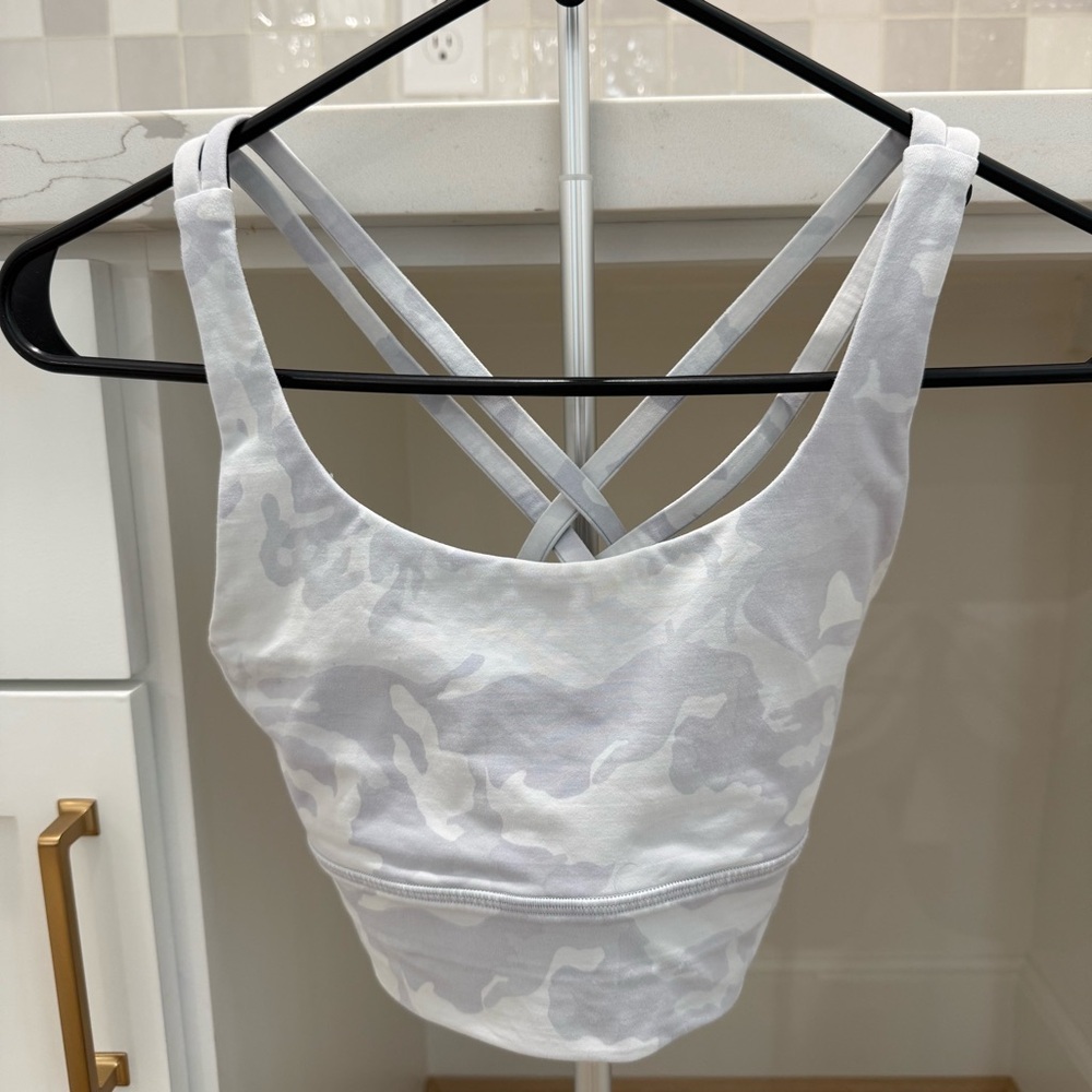 Lululemon Athletica Gray Camouflage Sports Bra